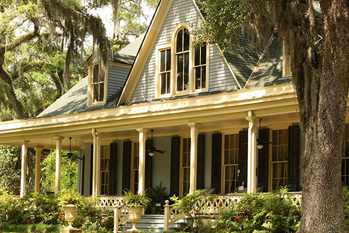 a house with a porch and a porch
